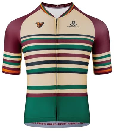 CEROTIPOLAR Club Fit Men Cycling Jersey Bike Shirts UPF50+,PRO Dry Fit Light Weight Fabric