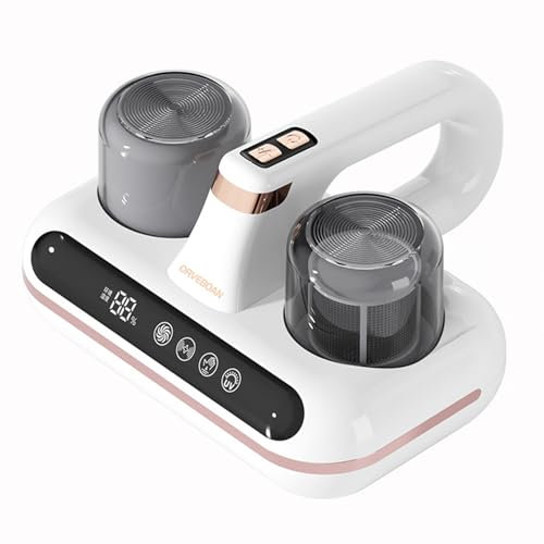 Polegas Mattress Vacuum Cleaner, 18Kpa Super Suction & UV-C Light Bed Vacuum Cleaner with HEPA Filtration, LED Screen Handheld Dust Mite Vacuum Cleaners for Sheets, Pillows, Sofas, Clothes