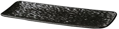 Nordic style home cake plate - rock pattern/black - 12 inch sushi plate