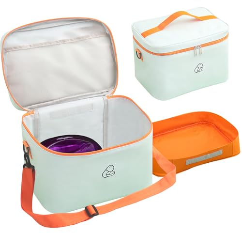 Waxing Kit Bag,Women Waxing Kit Organizer Bag Wax Warmer Storage Bag for Hair Removal Wax Pot Tool Bags
