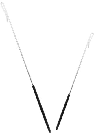 LOPUNER 2pcs Metal Puppet Hand Rod Puppet Stick Accessories for Ventriloquist Arm Control Rod Theater Props