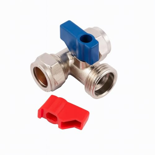 15 mm x 15 mm x 1,9 cm Chrom T-Stück Wasserhahn