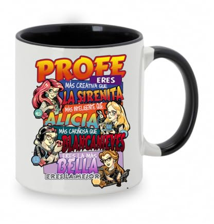 Los Eventos de la Tata. Taza Profe Eres la Mejor, Regalo profes, Regalo para Maestras