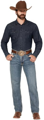 Cinch Men's White Label Jean, Light Stone Wash, 35x36