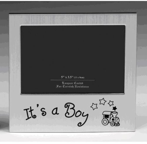 'It's a Boy' Photo Frame (Silver colour) 5 x 3.5