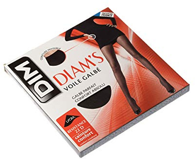 Dim Strumpfhose Frau Diam's Voile Galbé x1 Schwarz XL