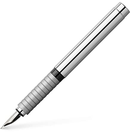 Faber-Castell Basic Metal Fountain Pen Shiny F Nib