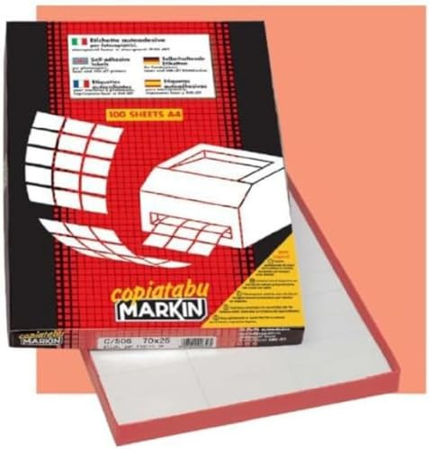 MARKIN 210 °C512 Etiketten, weiß