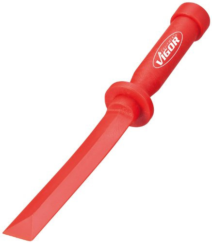ViGOR V2514 Klebstoff-Entferner | Schneidenbreite: 22 mm, Lösemittelbeständig, Mittels Feile nachschleifbar | Demontage von Klebegewichten auf Alufelgen bei Pkw und Motorrad, Rot