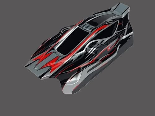 VRX Karosserie Buggy Schwarz (EP) x Modelle Maßstab 1:10 Off-Road Buggy Spirit RH1017 - RH1016 R0072 2 Stück