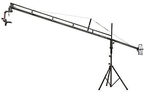 PROAIM gru per fotocamera da 14 piedi, Tripod Stand, Sr. Pan-Tilt per videocamere DSLR. Compatibile con il gimbal (P-14-JS-JRPP)