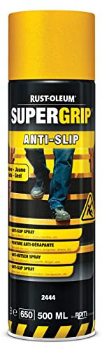 RUST-OLEUM 2444 Supergrip Anti-Slip Spray, Non-Skid In A Second, Safety yellow