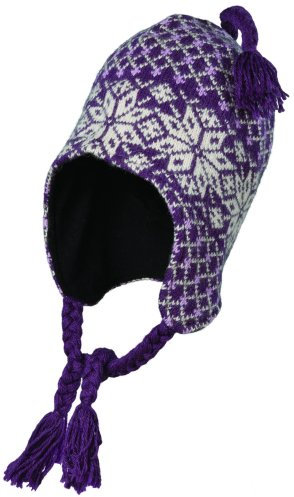 Woolrich Damen Peruanische Mütze aus Lammwolle/Angora-Mischung (Mulberry), mulberry, Einheitsgröße