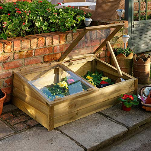 Forest Garden 1'3 x 3'6 Pressure Treated Large Timber Cold Frame