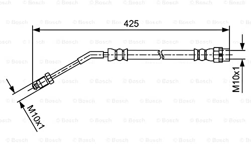 BOSCH Bremsschlauch 1987481587 Länge: 275mm, Kompatibel mit: BMW Z4 Coupe, Z4 Roadster