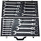 Valise à outils en chrome vanadium pour clé plate à cliquet articulée 6 à 32 mm Pour 22 pièces