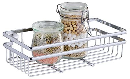 WENKO Universalregal Style Küchen-Ablage, Küchenregal Silber glänzend