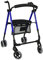 Kaxilu Rollator Premium Push Chrom A500 Aluminium Faltbar Modern Blau Erwachsener