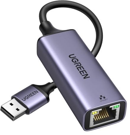UGREEN Adaptador de red Gigabit USB 3.0 a Ethernet compatible con Nintendo Switch, Windows, MacOS, Linux y más