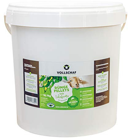 Vollschaf Düngepellets 10,1 kg Eimer (Schafwolldünger)