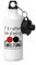 Gift Base I'D Rather Essere Playing Tavolo Tennis SPORTS Bottiglia Acqua Palestra 600ml Bianco