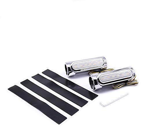 BHYShop 1,25'' Straßenschutz Sturzbügel Chromrahmen Fahr Blinker Licht Cafe Racer Für Harley Victory Dyna XL