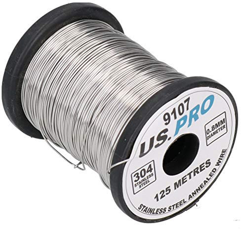 AB Tools-US Pro Stainless Steel Lock Wire Lockwire Twist Safety Wire 0.8mm Approx 125 Metres