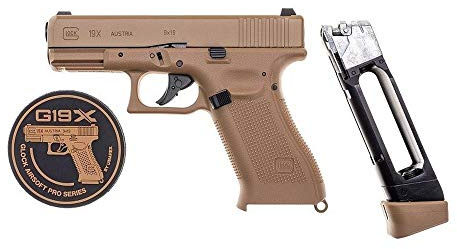 Umarex Glock 19X CO2 blowback (6mm) | Pistola de Airsoft (balines de PVC). Arma Co2. Calibre 6mm