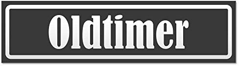 Kiwistar - Autoaufkleber - Oldtimer invertiert - Hinweis Aufkleber Sticker für Auto, Kfz, Fahrrad, PKW, LKW