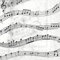 IHR Music Notes Cocktail-Servietten, Papier, 25 cm, quadratisch, 20 Stück