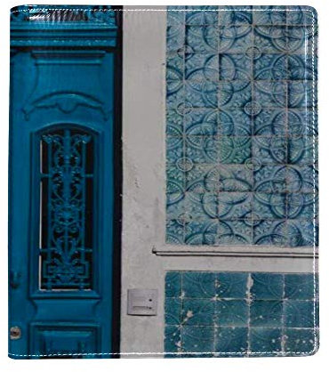 Blauer Schutzumschlag für Bücher bis zu 22,1 x 16 cm, selbstklebend, für Schulbücher, waschbar und wiederverwendbar