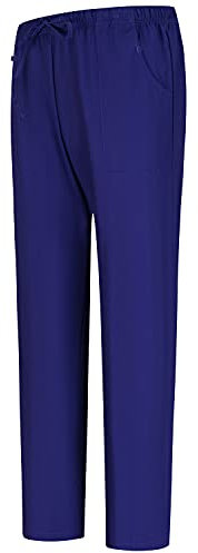MISEMIYA - Pantaloni Unisex Vita Elastica Uniforme di Lavoro Clinica Ospedale -BZ-6802 - X-Large, Viola 68
