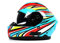 BHR Casco Integrale Moto con Doppia Visiera 814 RIDE | Casco Moto Integrale Omologato ECE con Visiera Doppia Antigraffio | Casco Moto Donna/Uomo con Sgancio Micrometrico | Wind Rose Blue | M