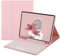 Disonbeir Keyboard Case for iPad 6th 5th Generation 9.7, Air ＆ Air2, iPad Pro 9.7 inch Cute Round Key Wireless Removable BT Color Keyboard Cover with Pencil Holder (Light Pink)