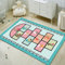 FODELIUY HüPfspiel Teppich Kinderzimmer, Hopscotch Rug, HüPfkäStchen Matte, Spielteppich MäDchen Jungen, HüPfmatte Kinder(80×120cm)