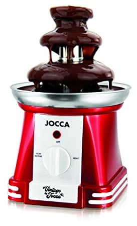 Jocca Chocolate Fountain 32W Black 2 Tiers Stainless Steel Base with Temperature Control
