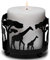 JJ PRIME - Giraffen-Kerzenhalter für Raumdekoration | Safari-Tier-Kerzenhalter für Wohnzimmer | Schwarze Kerzenhalter – Stumpenkerzenständer Heimdekor-Zubehör Wohnzimmer (Giraffen-Design)