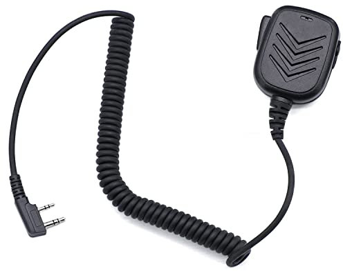 SHAWOROCE CB - Microfono PTT Mic per radio Midland CT710 CT990-EB G10 G10Pro G11Pro G11V G13 Kenwood KMC21 KMC45 SMC34 Baofeng UV-5R GT-3TP BF-888S Radioddity Retevis TYT