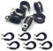 BESTYCHAO Pipe Clamps,12Pcs 19mm(3/4) Hose Clips,Stainless Steel Rubber Lined P Clips for Cord, Wire,Hose,Tube