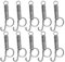 YINETTECH 30 ganci a molla per gabbie a molla, ganci per porta, gancio a molla in ferro, gancio per gabbia, strumenti di fissaggio per polli, piccioni, conigli, 75 mm