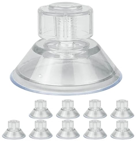 Rhinenet 10PCS Caravan Limpets for Awning Fix High-Grip Heavy Duty Suction Cups Glass Suction Pads PVC Sucker Pads for Motorhome Campervan Van Canopy and Camper Hanging Organiser 45mm/1.77 inch