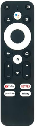 Allimity Replaced Remote Control Fit for Google TV G10 Next 4K TV Stick S905Y4 with Google Assistant YouTube Netflix Prime-Video Disney+