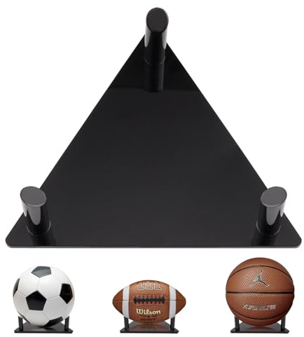 Frtrche Ball Display Stand with Anti-slip Mat, Acrylic Sleek Holder