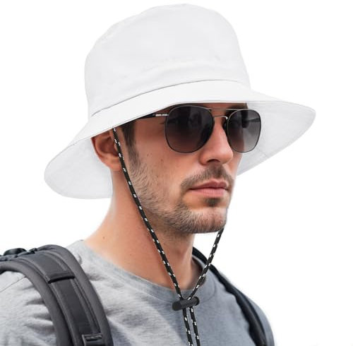 Durio Regenhut Unisex Wasserdicht Bucket Hat Sommerhut Herren Anglerhut Neutraler Sonnenhut Outdoor Hut Verstellbarer Fischerhut für Damen und Herren