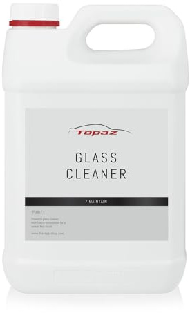 Topaz Glass Cleaner, Automotive Window Cleaning Equipment, Anti-Fog, Streak-free Finish, Removes Grease & Dirt, Prevent Build-Up (500 ml, 1L, 5L) - 5L