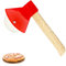 Voarge Roulette Pizza, Coupe-pizza en forme de hache, coupe-pizza, coupe-pizza à main, Inoxydable pour Pizza Gaufres Crêpes Outil de Cuisson et Cadeau Créatif Rouge