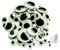 TOAOB 100 Stück Fluoreszierende Wackelaugen Selbstklebende Klein Kunststoff Augen zum Basteln Kulleraugen Selbstklebend 6mm bis 35mm Wiggle Googly Eyes Bastelaugen für Scrapbooking Kunsthandwerk
