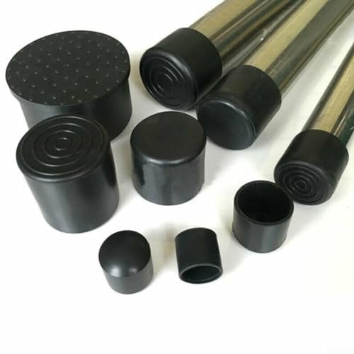 20Pcs Multi Purpose Black Rubber Ferrules, Rubber Chair Floor Protector Ferrule Cap, Anti-Slip Furniture Feet Covers(14mm)