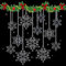 50 Stück Acryl Schneeflocke Anhänger, Kristall Weihnachten Schneeflocke Anhänger, Weihnachtsbaum Anhänger Schneeflockendeko für Christbaumschmuck, Weihnacht Party, Hochzeit Dekoration - Transparent