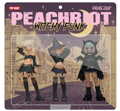 POP MART Peach Riot Witchy Punk Figures Figure Zufällige Figuren Anime Actionfiguren Sammelfiguren Sammler Kunstspielzeug Spielzeug Figuren Geschenk Whole Set